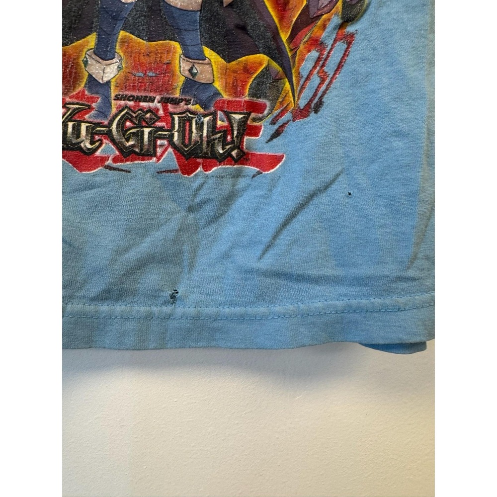 Vintage Yu-Gi-Oh Shirt Kids 8 Blue King Of Games Anime Graphic‎ Tee 90s - Picture 3 of 11